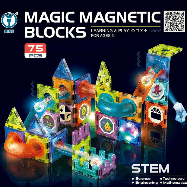 104-Piece Magic Magnetic Blocks for Endless Building Fun